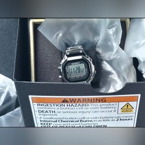 Casio Silver Working Watch Ring CRW001